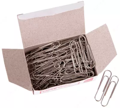 Канцелярские скрепки "Deli" 50 мм, металлические (100 шт) Арт. - 0050