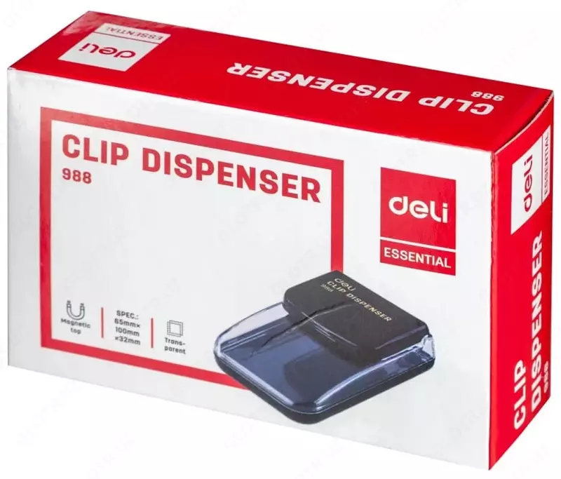 Magnit klip "Deli" plastmassa (Art. - 0988) Kulrang