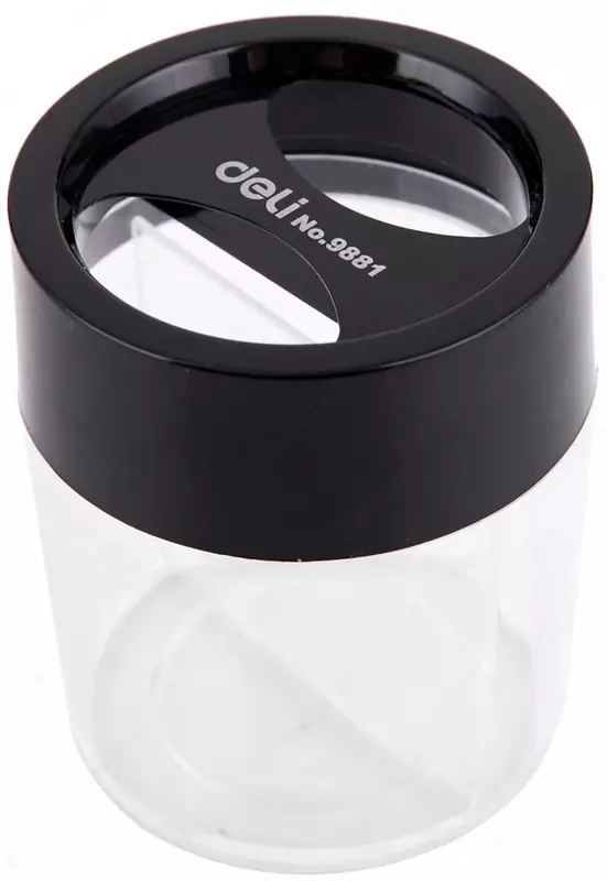 Магнитная скрепочница "Deli" пластиковый стакан (Арт. - 9881) Ассорти