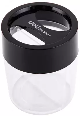 Магнитная скрепочница "Deli" пластиковый стакан (Арт. - 9881) Ассорти