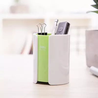 Подставка для ручек и карандашей "Deli" пластиковая (Арт. - 9141) Ассорти