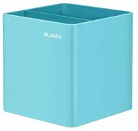 Подставка для ручек и карандашей "Deli Nusign" пластиковая (Арт. - 011-NS-bl) Синяя