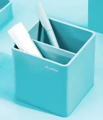 Подставка для ручек и карандашей "Deli Nusign" пластиковая (Арт. - 011-NS-bl) Синяя