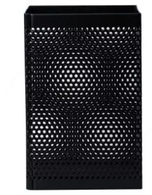 Stend - qalam va qalamlar uchun shisha "Deli" metall (Art. - 908) Qora