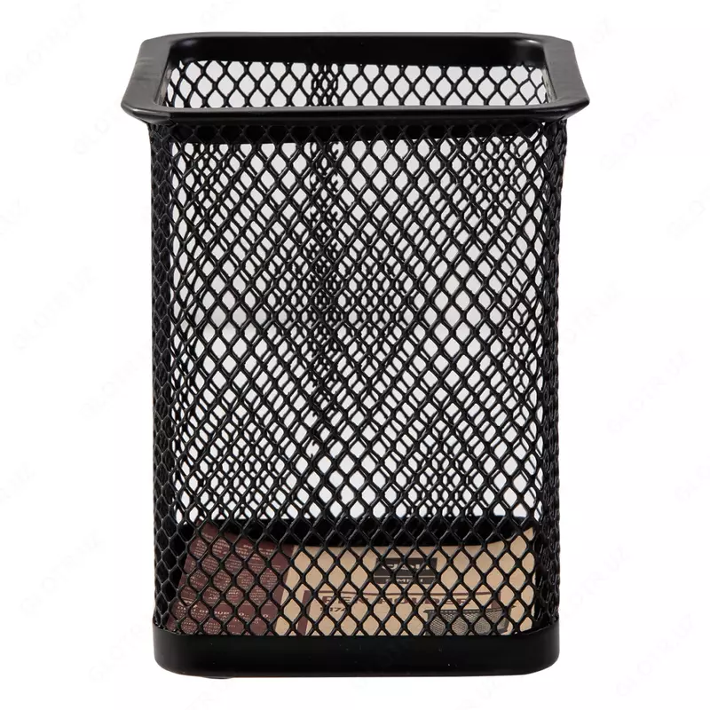 Подставка - стакан для ручек и карандашей "Deli" металлический (Арт. - 9174) Черный