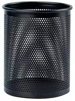 Подставка - стакан для ручек и карандашей "Deli" металлический (Арт. - 909) Черный