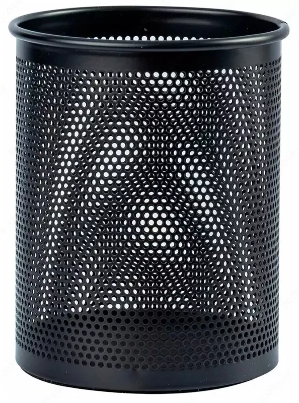 Подставка - стакан для ручек и карандашей "Deli" металлический (Арт. - 909) Черный