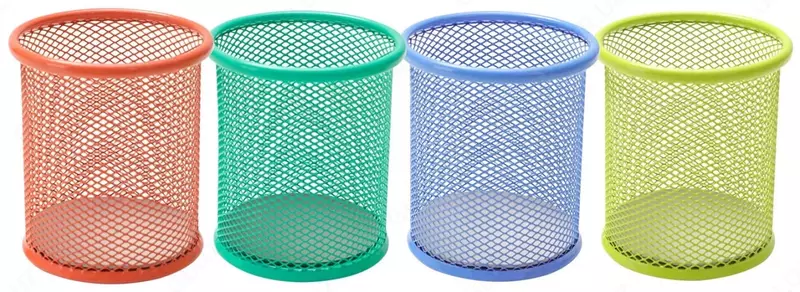 Подставка - стакан для ручек и карандашей "Deli" металлический (Арт. - 9153) Ассорти