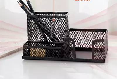 Подставка-Органайзер "Deli" металлическая (Арт. - 9175) Черная