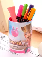 Stend - qalam va qalamlar uchun shisha "Deli Explora" plastmassa (Art. - 85004-EH) Pushti Chakana savdo