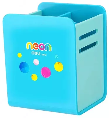 Stend - qalam va qalamlar uchun shisha "Deli Neon" plastmassa (Art. - 85104-EH) Assortiment