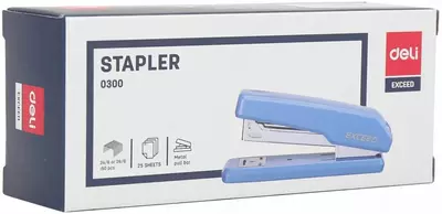 Kantselyariya shtapellari "Deli Exceed" № 24/6, 25 varaq (Art. - 0300-bl) Moviy