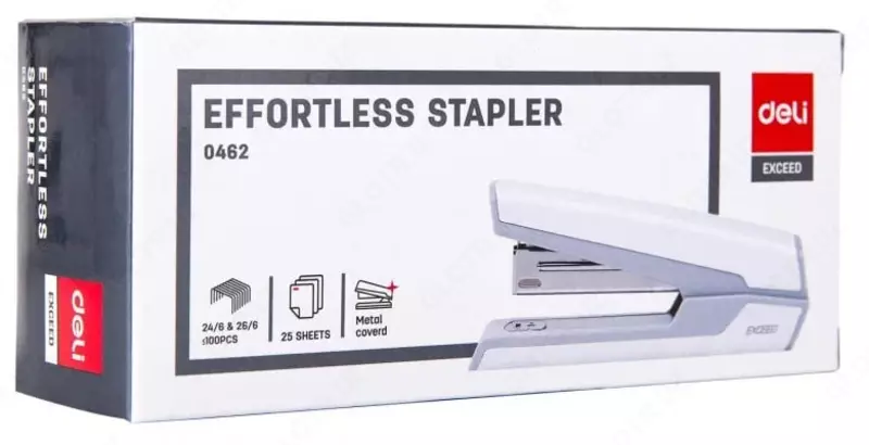 Kantselyariya shtapellari "Deli Exceed" № 24/6, 25 varaq (Art. - 0462bk) Qora