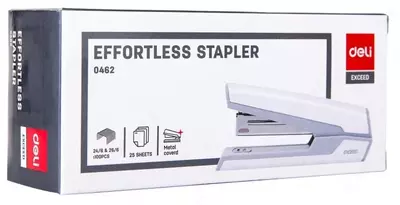 Kantselyariya shtapellari "Deli Exceed" № 24/6, 25 varaq (Art. - 0462bk) Qora