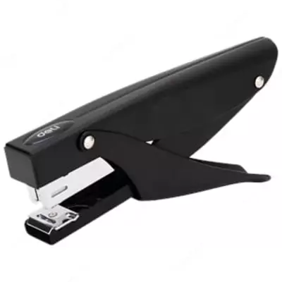Kantselyariya buyumlari stapler-pleyeri "Deli" № 24/6, 25 varaq (Art. - 0346bk) Qora