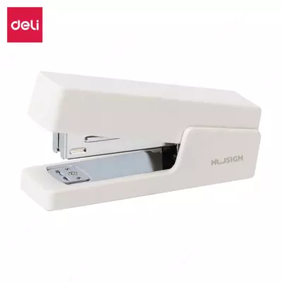 Канцелярский степлер "Deli Nusign" № 24/6, 20 листов (Арт. - 084-NS-wt) Белый