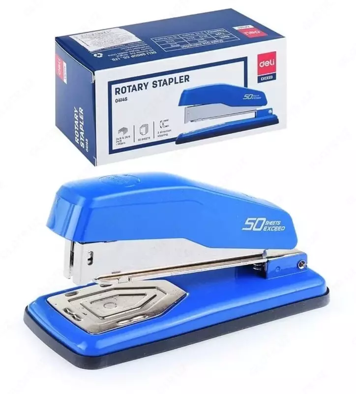 Kantselyariya shtapellari "Deli Exceed" №№ 24/6, 26/6, 24/8, 25 varaq, aylanuvchi (m. - 0414-S-bl) Moviy