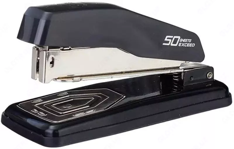 Канцелярский степлер "Deli Exceed" №№ 24/6, 26/6, 24/8, 25 листов, поворотный (Арт. - 0414-S-bk) Черный