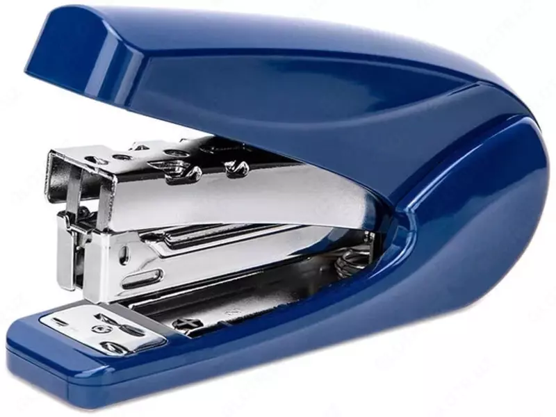 Канцелярский степлер "Deli" № 24/6, 26/6, 30 листов (Арт. - 0421-bl) Синий