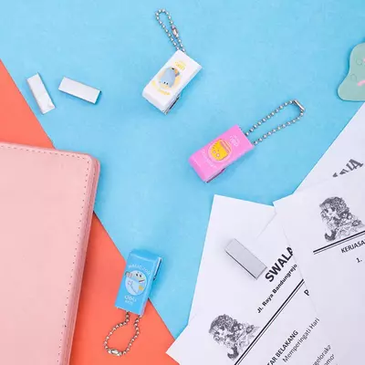 Канцелярский мини-степлер Deli "Magic Zoo" №10, 12 листов (Арт. - 0225) Ассорти