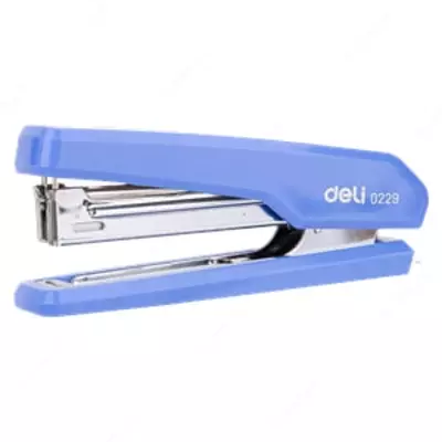 Канцелярский мини-степлер "Deli" № 10, 15 листов (Арт. - 0229) Ассорти