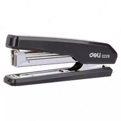 Канцелярский мини-степлер "Deli" № 10, 15 листов (Арт. - 0229) Ассорти
