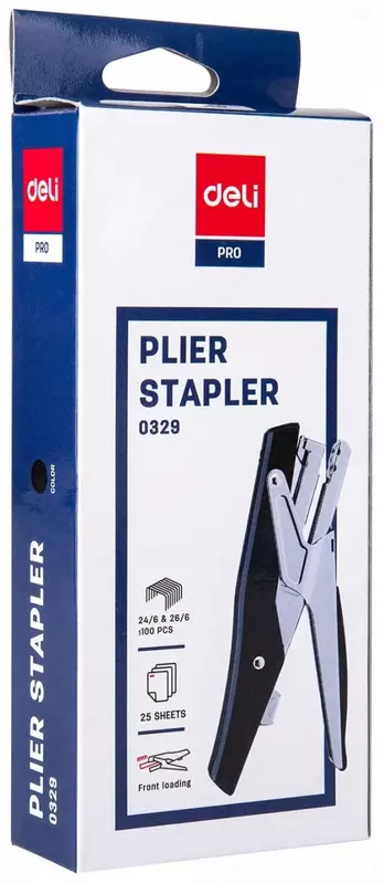 Kantselyariya shtapel-pleyeri "Deli" № 24/6, 25 varaq (m. - 0329) Turli xil