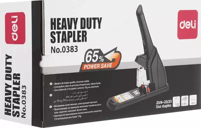 Kantselyariya shtapellari "Deli" № N23/6-23/23, 210 varaq (m. - 0383) Qora