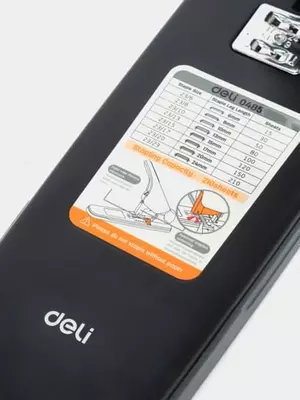 Канцелярский степлер "Deli" № N23/6-23/23, 210 листов (Арт. - 0485) Черный