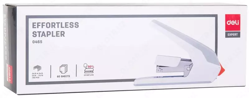 Канцелярский степлер "Deli Expert" №24/6-24/8-23/10, 60 листов (Арт. - 0465) Ассортимент