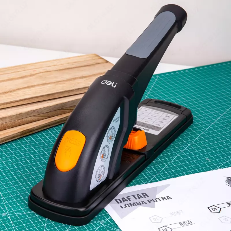 Канцелярский степлер "Deli Expert" №23/6-23/13, 80 листов (Арт. - 0387) Черный/серый