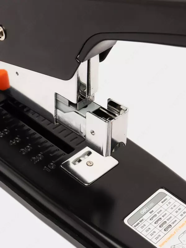 Kantselyariya shtapellari "Deli Essential" № 23/6-23/13, 80 varaq (Art. - 0390) Qora