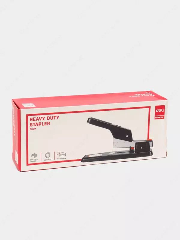 Kantselyariya shtapellari "Deli Essential" № 23/6-23/13, 80 varaq (Art. - 0390) Qora