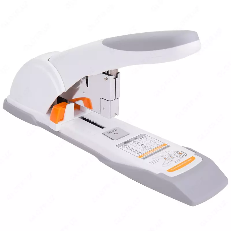 Канцелярский степлер "Deli PRO" № 23/6-23/13, 80 листов (Арт. - 0487) Белый/серый