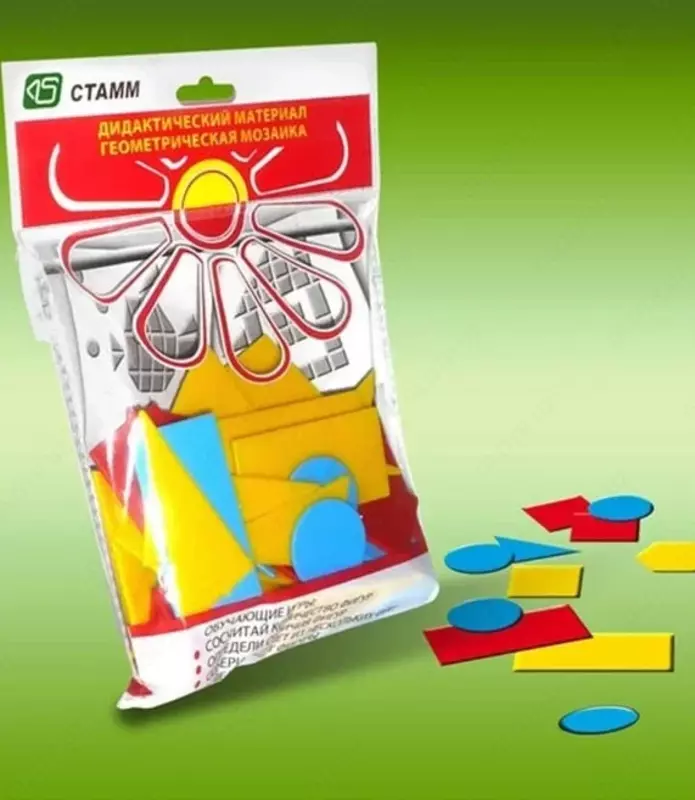 Rangli hisoblash tayoqlari to'plami "Stamm" plastmassa, 60 dona. (m. - SP02)