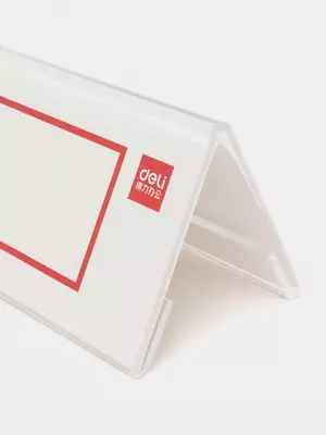 Ish stoli plastik belgisi "Deli" 150 x 60 mm (Art. - 9292) Shaffof