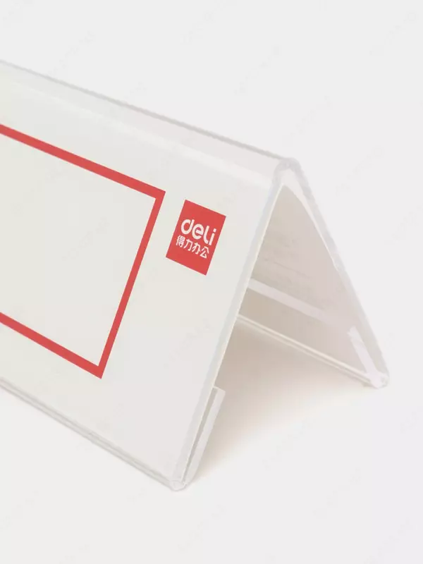 Ish stoli plastik belgisi "Deli" 150 x 60 mm (Art. - 9292) Shaffof