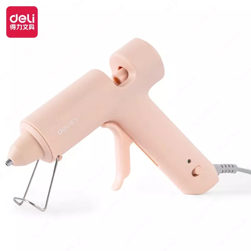 Клеевой пистолет-расплав "Deli" сетевой 20W (Арт. - 31401-pk) Розовый