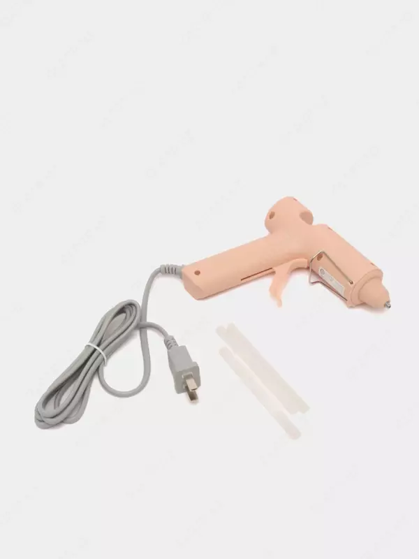 Клеевой пистолет-расплав "Deli" сетевой 20W (Арт. - 31401-pk) Розовый