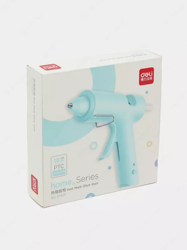 Клеевой пистолет-расплав "Deli" сетевой 20W (Арт. - 31401-bl) Голубой