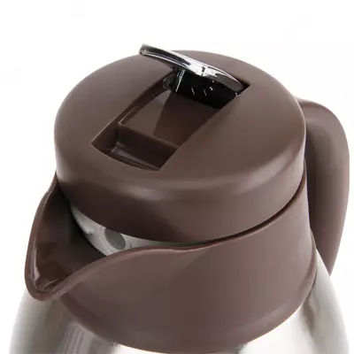 Термос вакуумный "Deli" 1.9 л (Арт. - 8967) Серебристый/коричневый