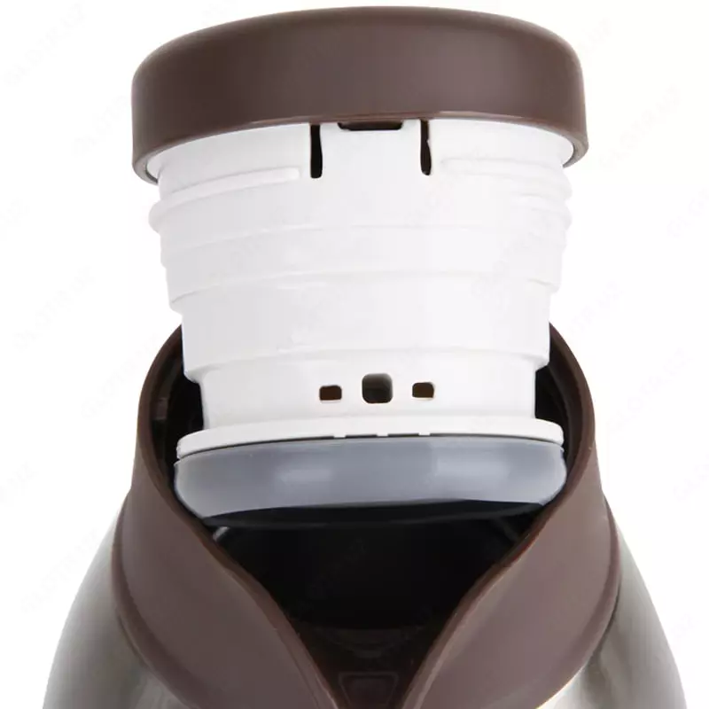 Термос вакуумный "Deli" 1.9 л (Арт. - 8967) Серебристый/коричневый