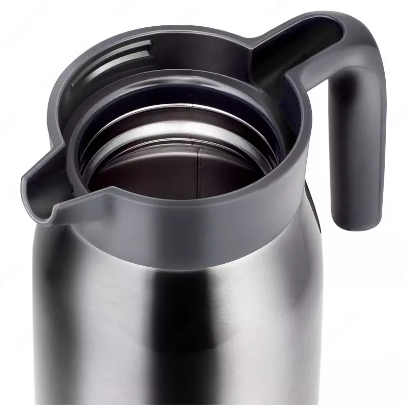 Термос вакуумный "Deli" 2.0 л (Арт. - 17753) Черный/серебристый