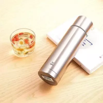 Термос-кружка вакуумная "Deli" 0.45 л (Арт. - 17651) Ассорти