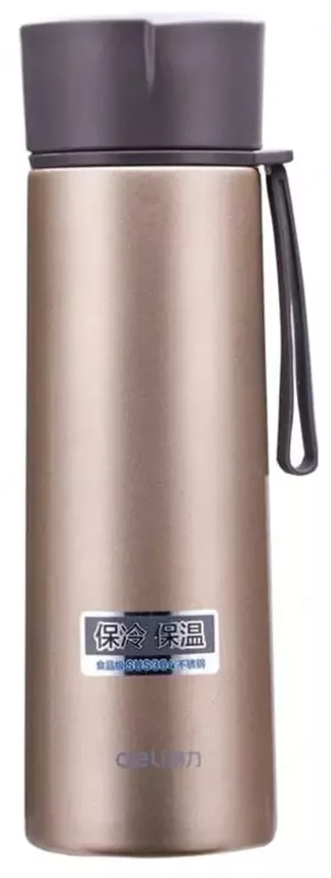 Термос-кружка вакуумная "Deli" 0.48 л (Арт. - 6125-gd) Золотистый