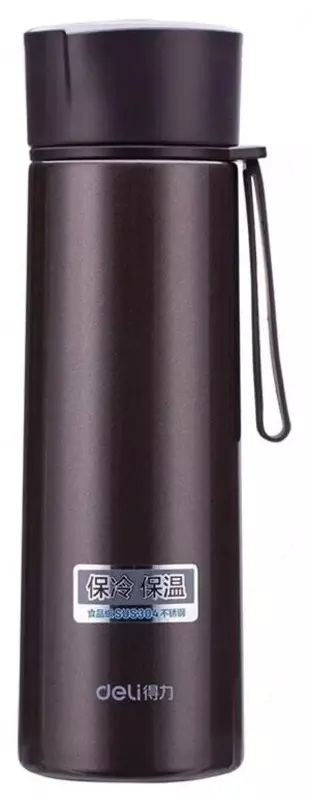 Термос-кружка вакуумная "Deli" 0.48 л (Арт. - 6125-br) Коричневый