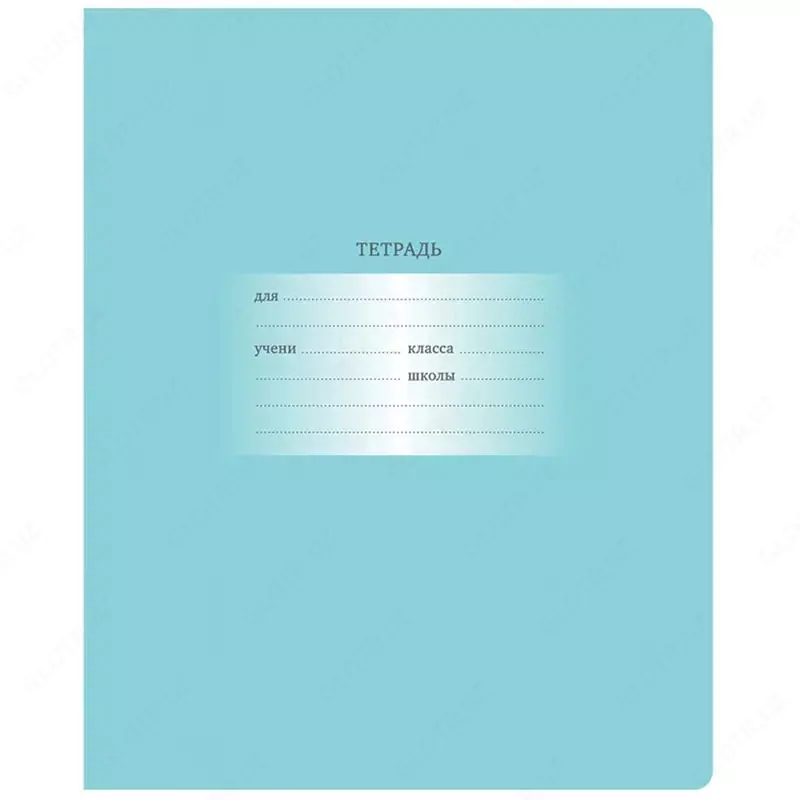 Maktab daftarchasi 12 varaq BG "Birinchi toifa" qafas (Art. - T5sk12_10566) Turkuaz