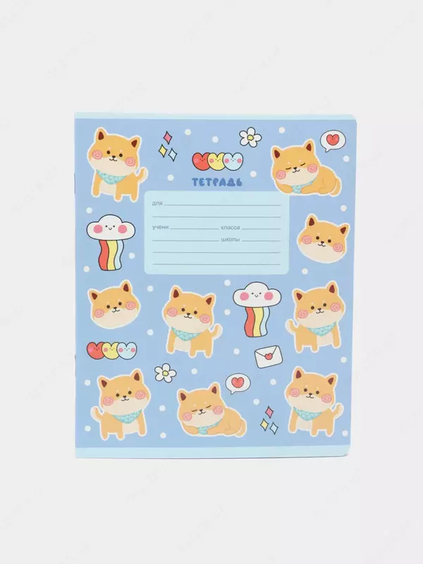 Maktab daftarchasi 12 varaqli BG "Juda yoqimli" yacheyka (Art. - T5sk12_9844) Assortiment