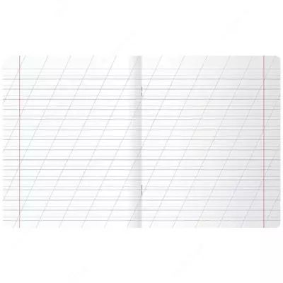 Школьная Тетрадь 12 листов BG "Первоклассная" косая линия (Арт. - Т5ск12_10574) Светло/бирюзовая