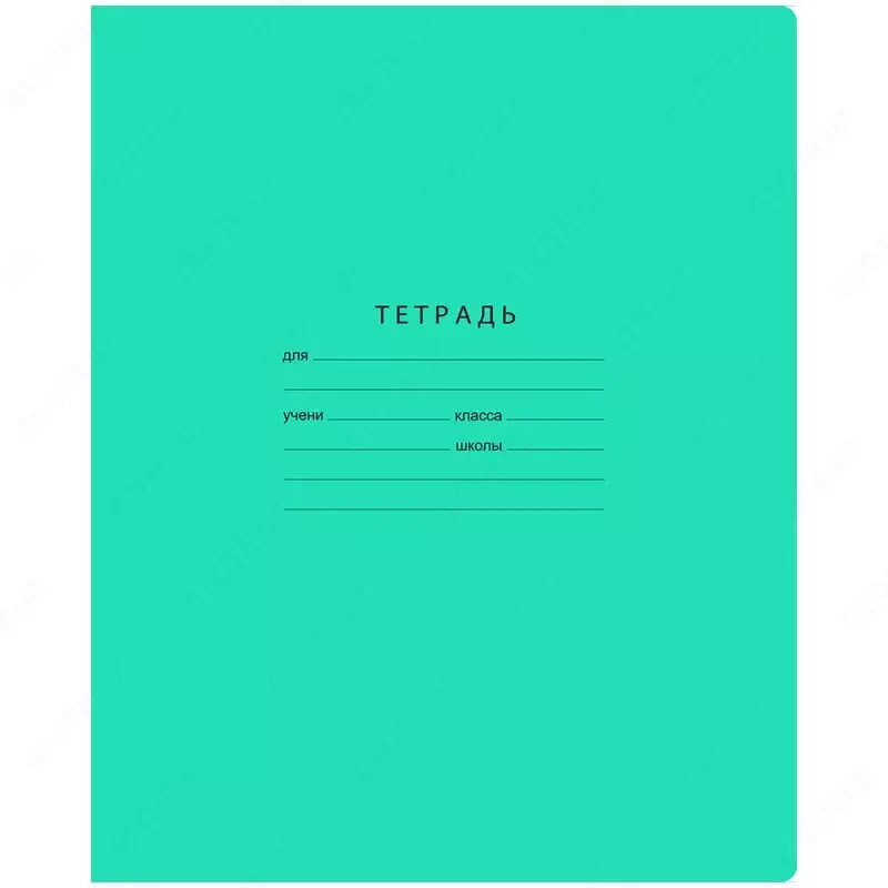 Daftar 12 varaq BG "Namunali" qiya chiziq (Art. - T5sk12_7314) Yashil